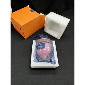 SSY Candles Wood Wick Hand Poured Peach Scented Candle NIB